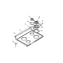 Frigidaire RE34BAH2 cooktop diagram