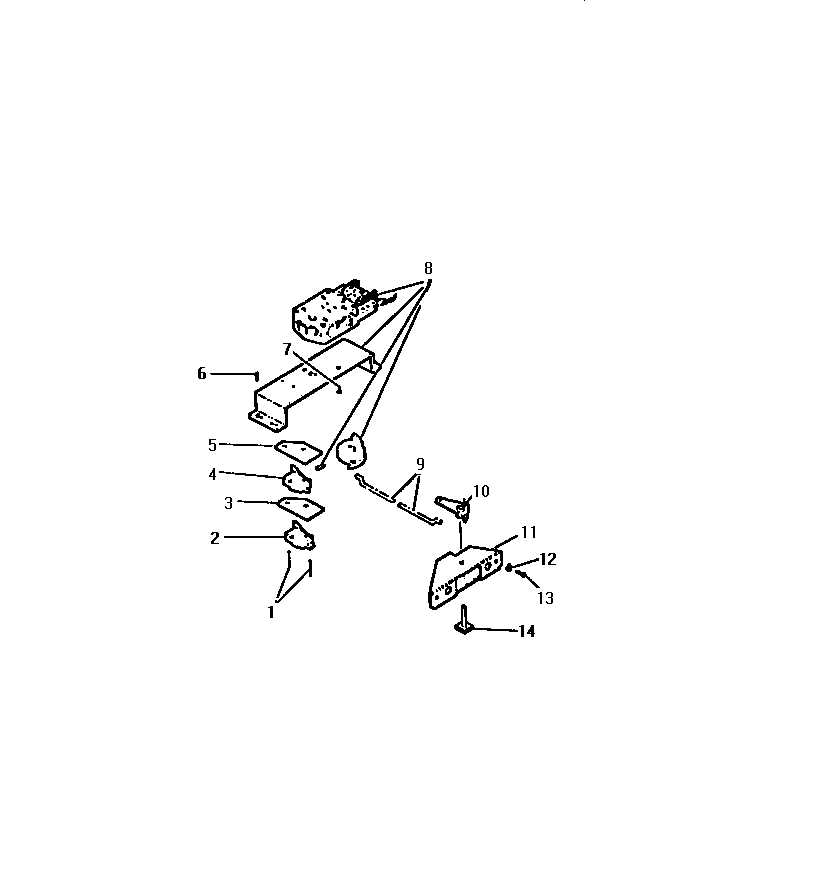Frigidaire REG36CAA2 latch mechanism diagram