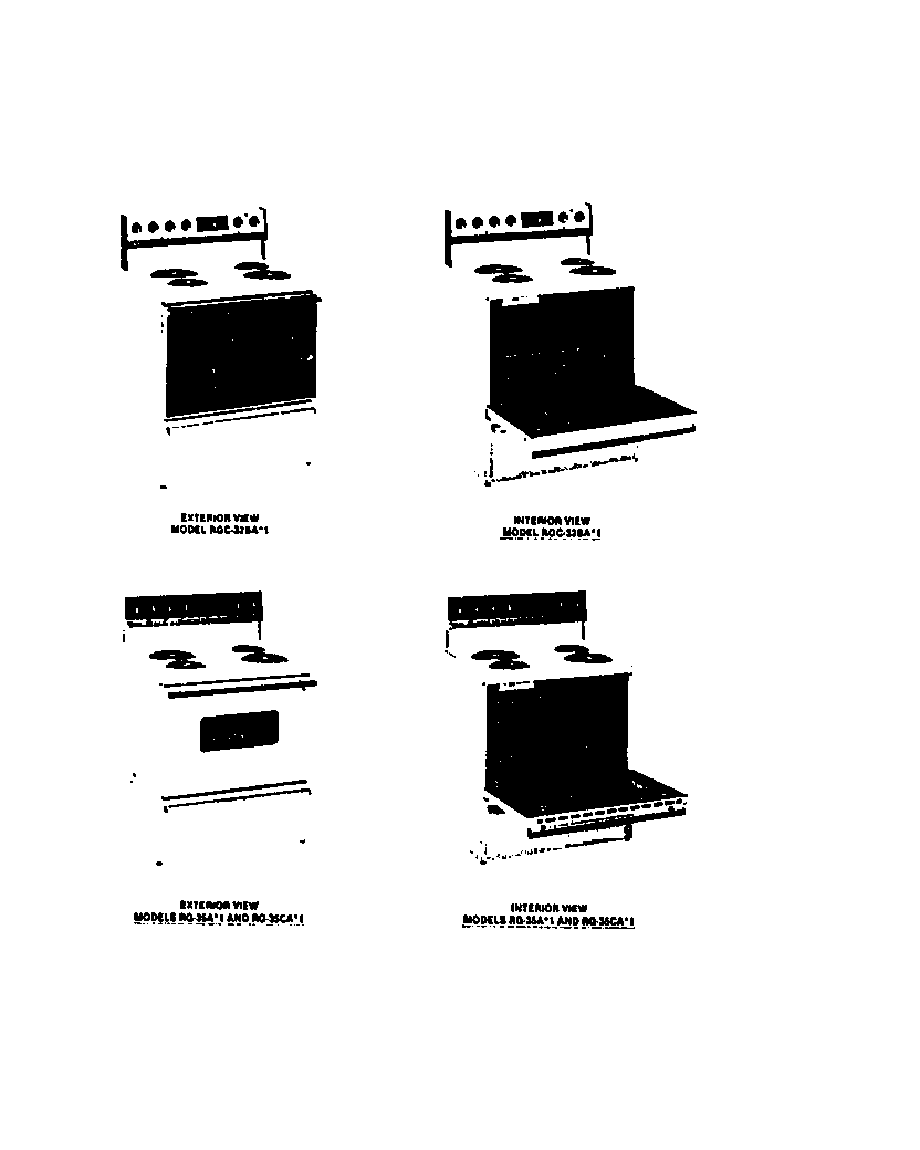 Frigidaire RG35AH1 cover page 2 diagram