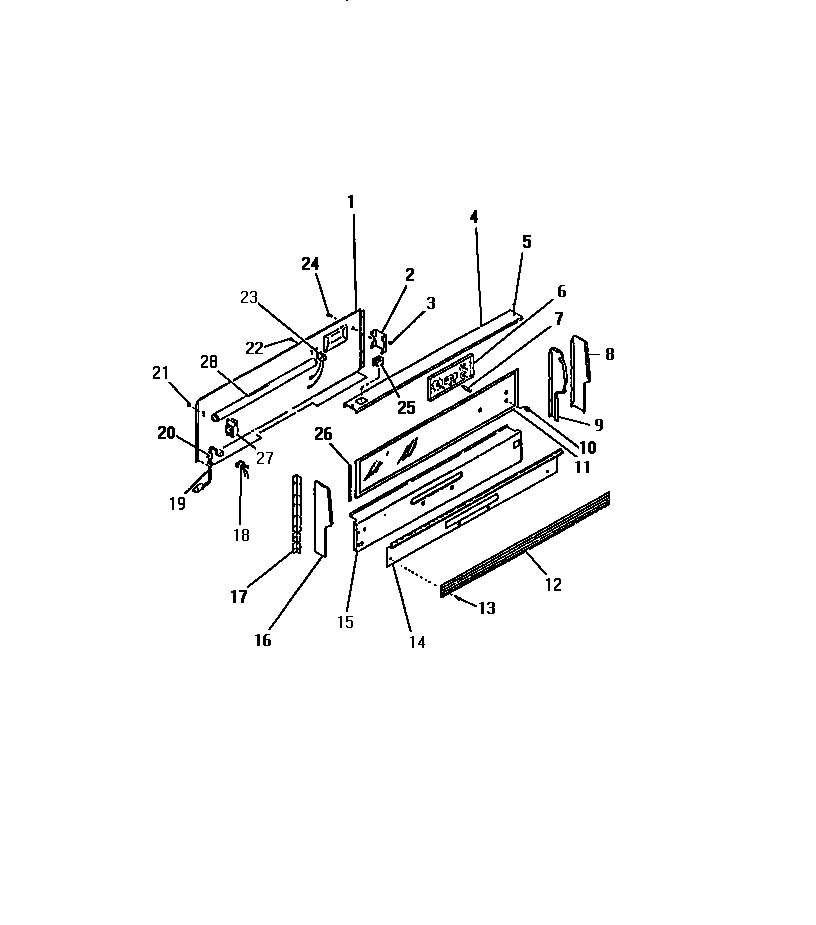 Frigidaire G21PCL1 console diagram