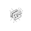 Frigidaire GC32BCW1 oven door diagram