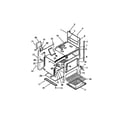Frigidaire GC32BCW1 oven cavity, panels, frame diagram