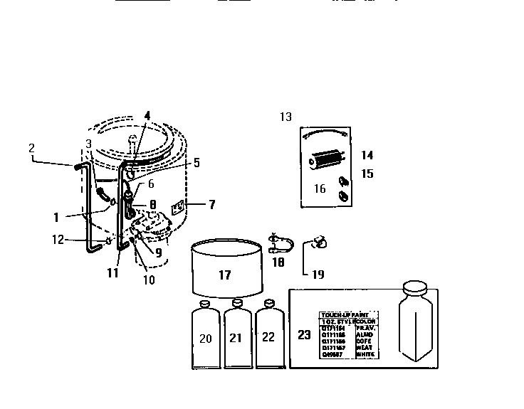White-Westinghouse LA560JXH3 miscellaneous diagram