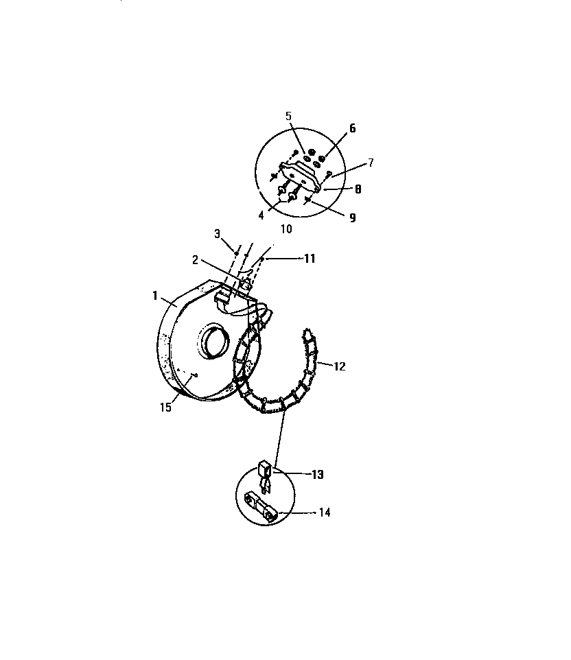 White-Westinghouse DE500EDD1 heater housing diagram
