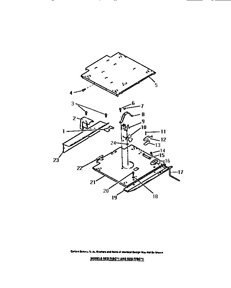 Frigidaire REG77BCB1 oven fan, motor, panels diagram