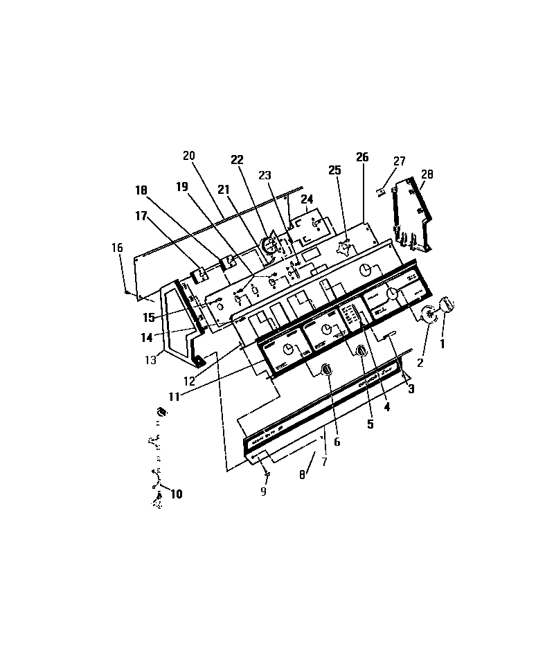 Frigidaire WC3MW2 console diagram