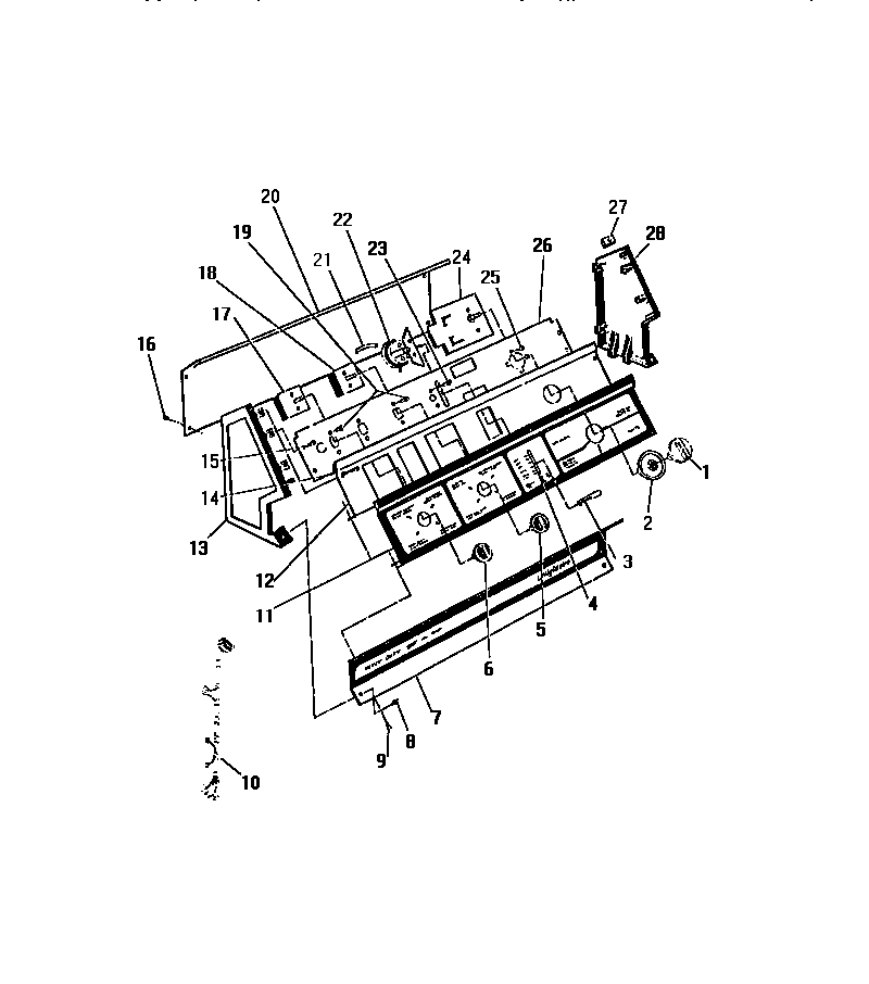 Frigidaire WC3MW2 console diagram