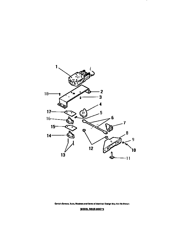 Frigidaire REGS36BCH0 door latch assembly diagram