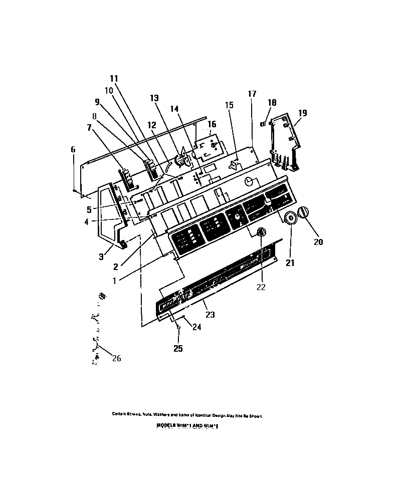 Frigidaire WCDMW2 console diagram