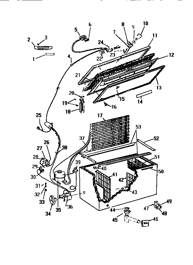 White-Westinghouse FC210DTW4 unit diagram