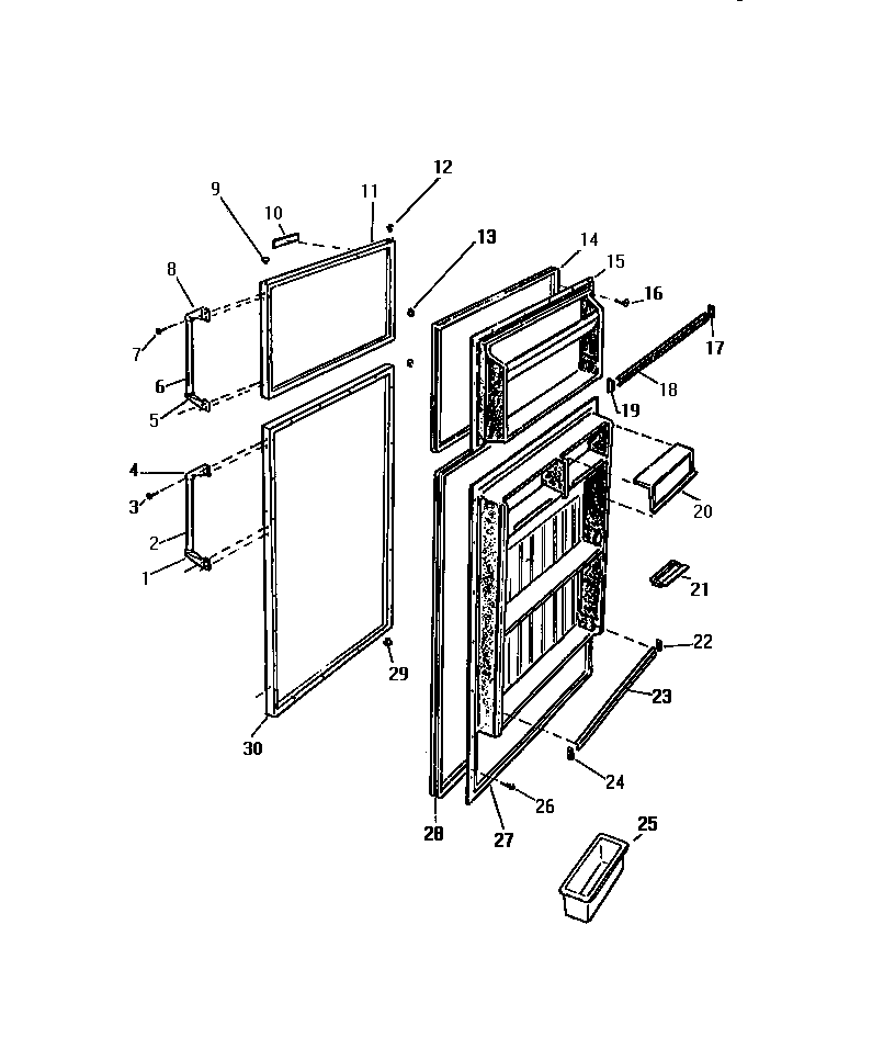 White-Westinghouse RT173GCW2 door diagram