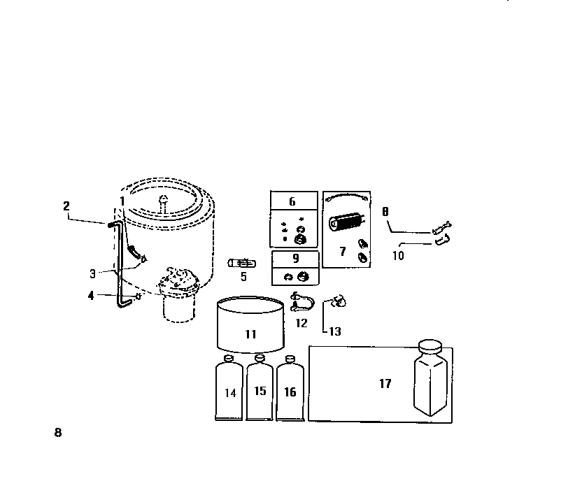 White-Westinghouse LA271EXW2 counterweight section diagram