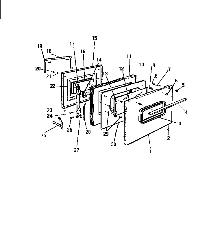 White-Westinghouse KF420GDW2 door diagram