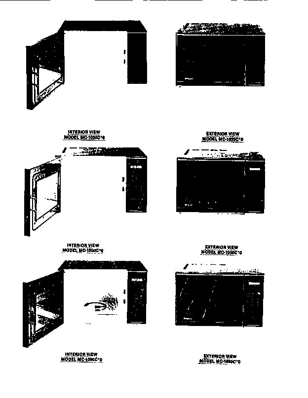 Frigidaire MC1050C0 cover (2) diagram
