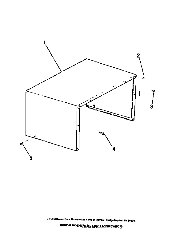 Frigidaire MC1050C0 cabinet shell diagram