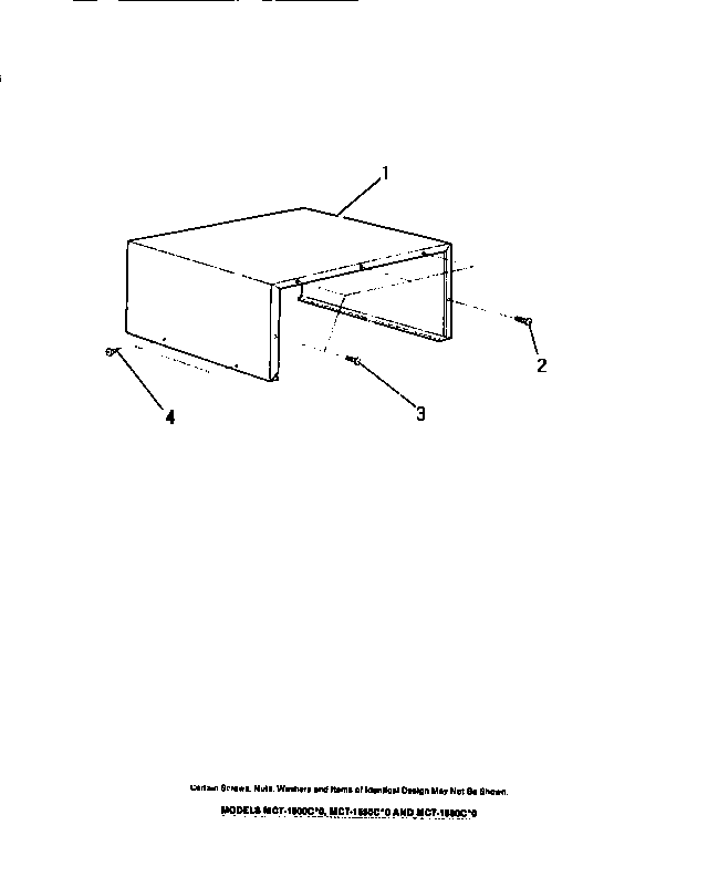 Frigidaire MC1050C0 cabinet shell diagram