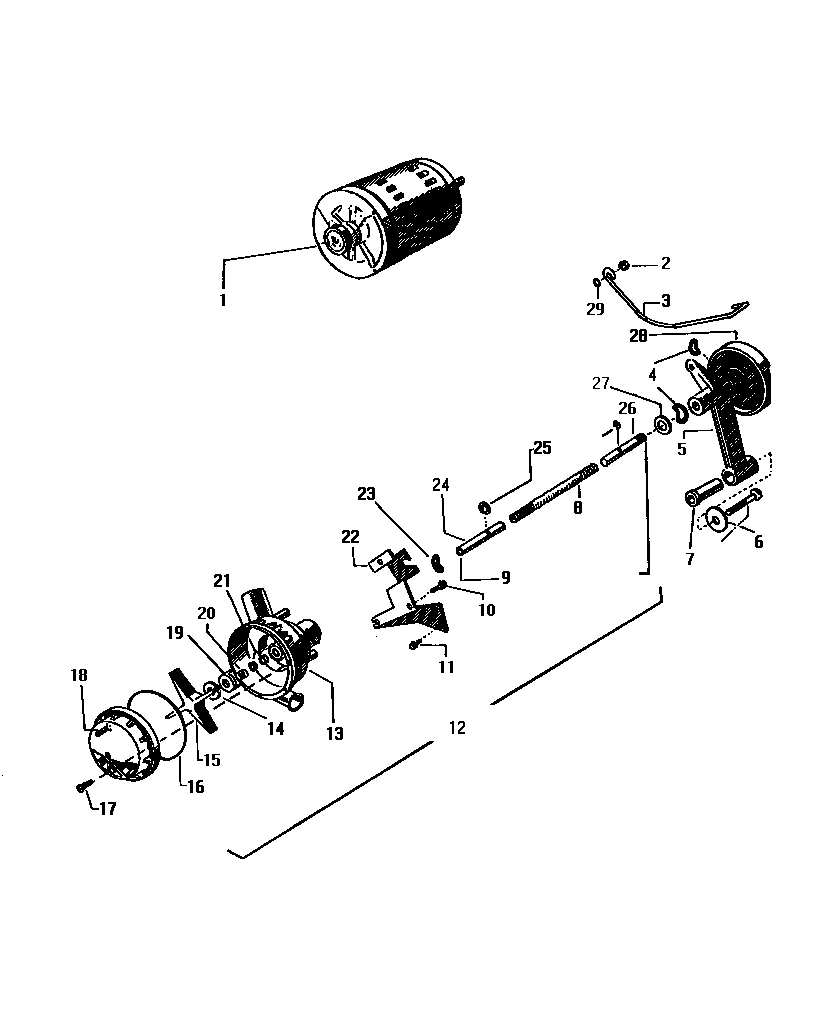 White-Westinghouse LT700EXH1 motor, pump assy. diagram
