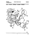 Frigidaire FDE336RBS1 cabinet, drum, heater asmy. diagram