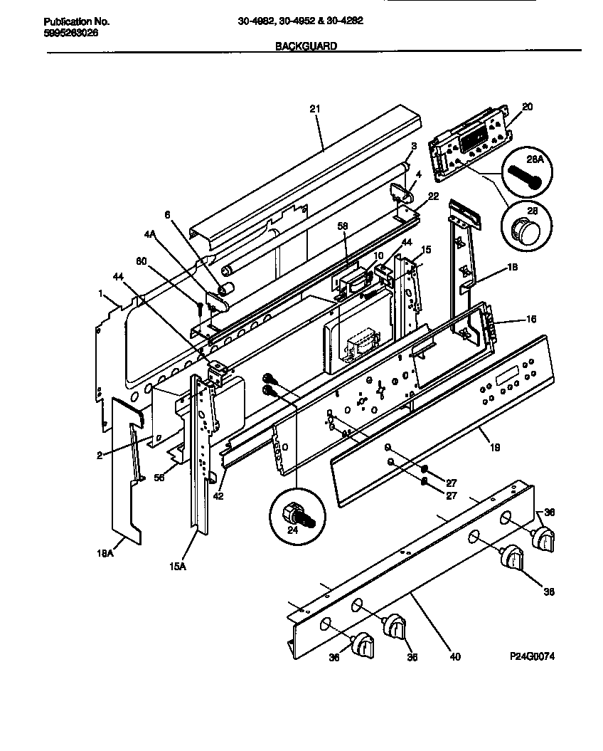 Tappan 30-4952-00-04 backguard diagram
