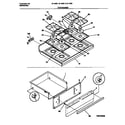 Tappan 30-4952-00-04 top, drawer diagram