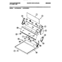 White-Westinghouse WDG546RBD1 console, controls diagram