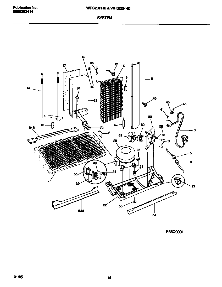 White-Westinghouse WRS22PRBW1 system diagram