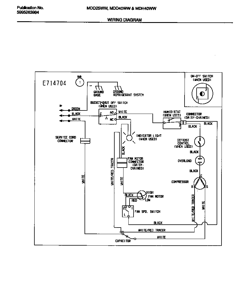 White-Westinghouse MDD40WW4 wiring diagram diagram