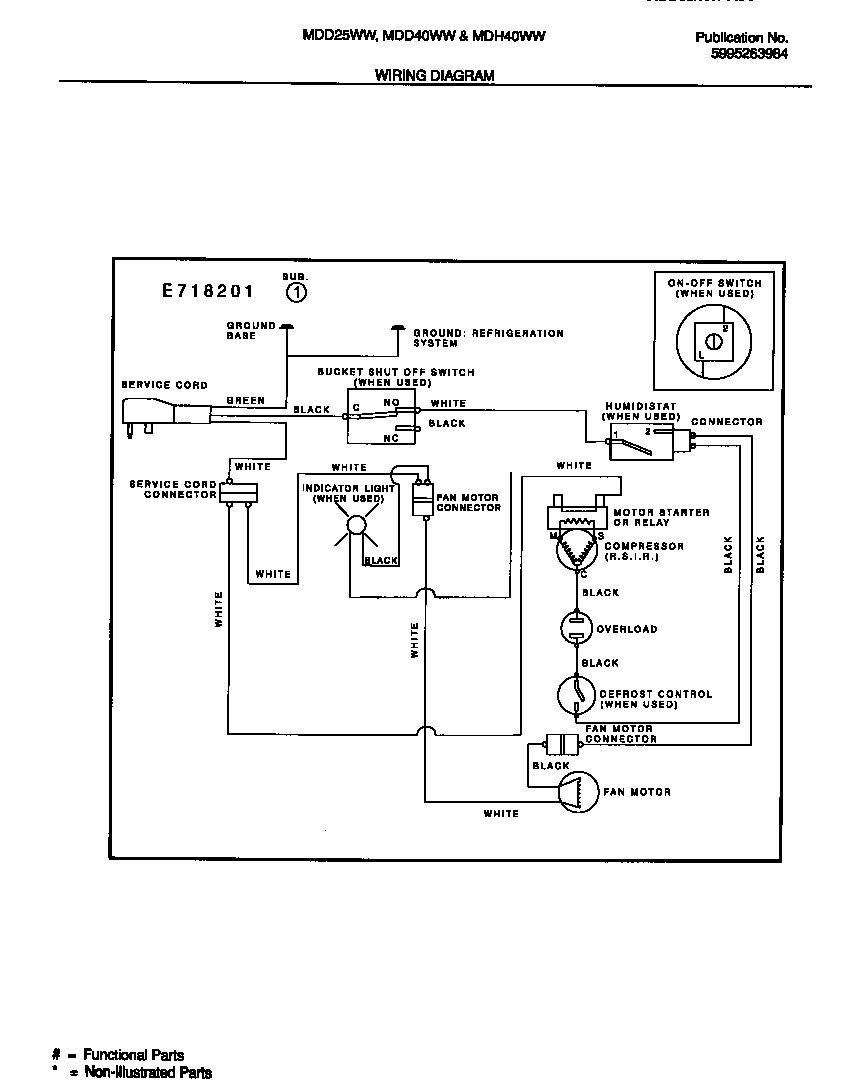 White-Westinghouse MDD40WW4 wiring diagram diagram