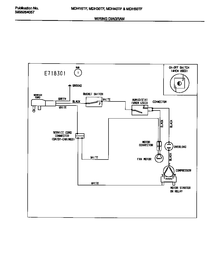 Frigidaire MDH15TF3 wiring diagram diagram