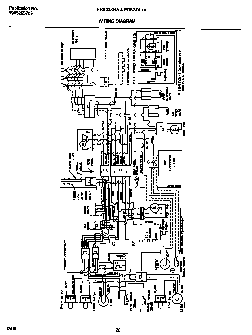 Frigidaire FRS22XHAB2 wiring diagram diagram