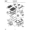 Frigidaire F44P18CCW0 shelves/controls diagram