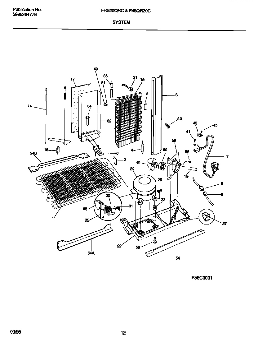Frigidaire FRS20QRCD0 system diagram