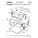 White-Westinghouse WDG547PBS1 console, controls, top panel diagram