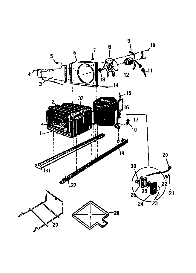 White-Westinghouse FU017RRW1 cooling system diagram