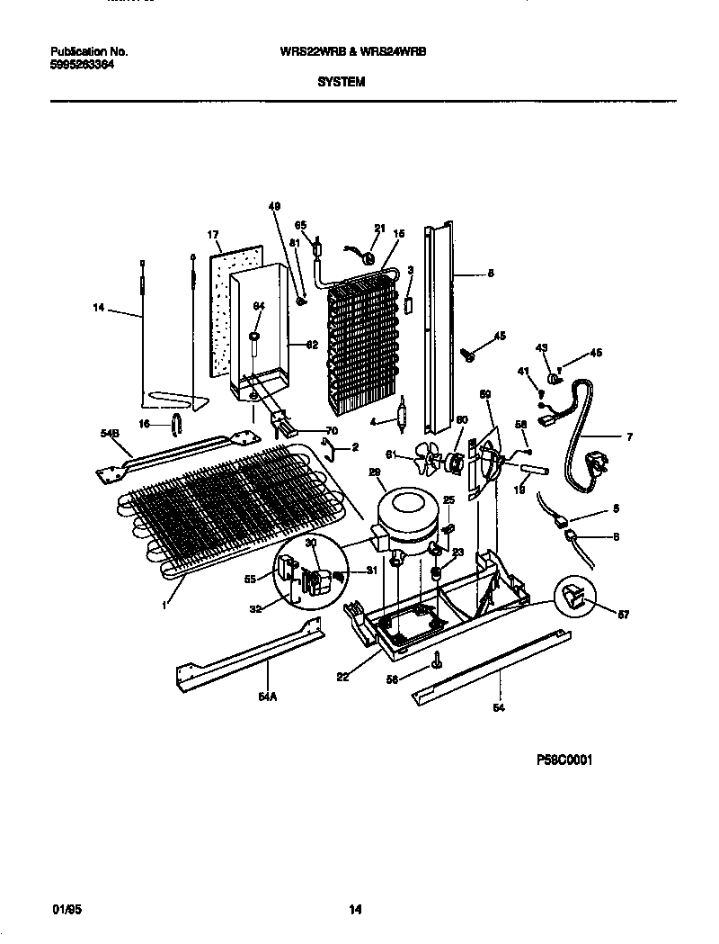 White-Westinghouse WRS24WRBW1 system diagram