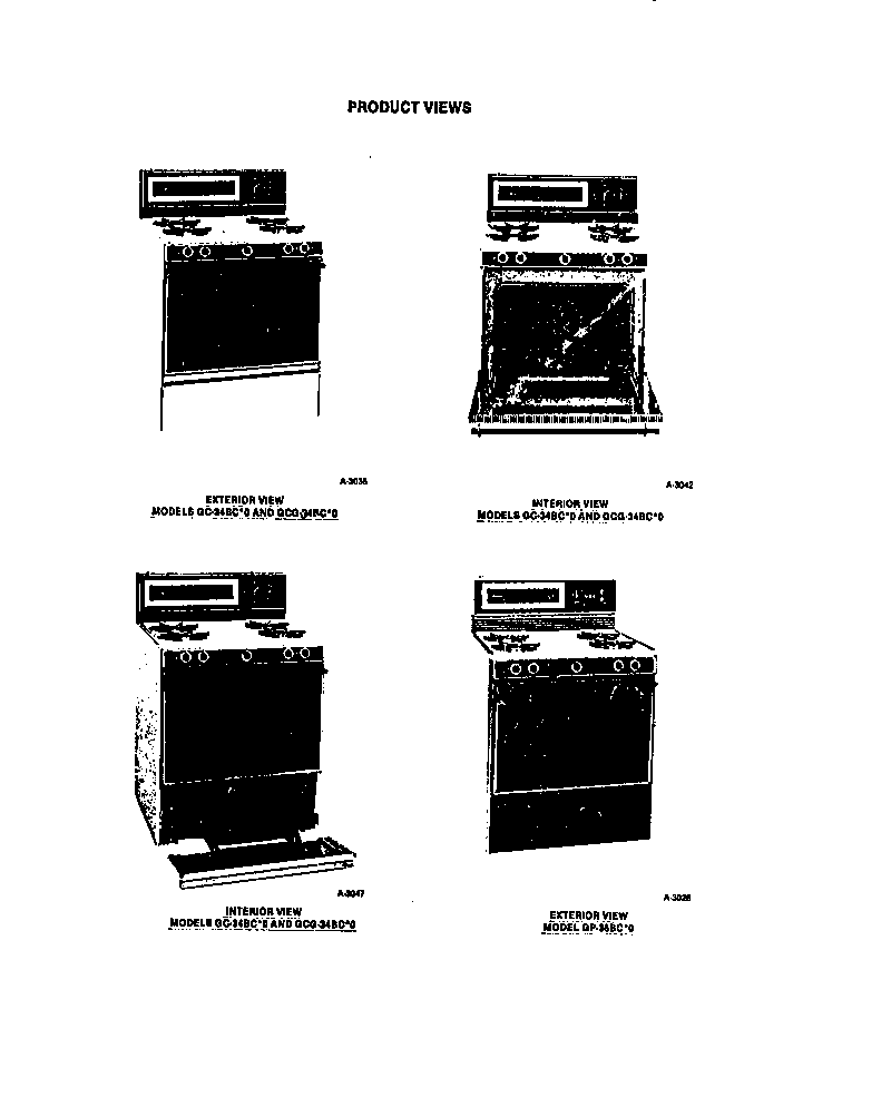 Frigidaire GG26PCL0 product views diagram