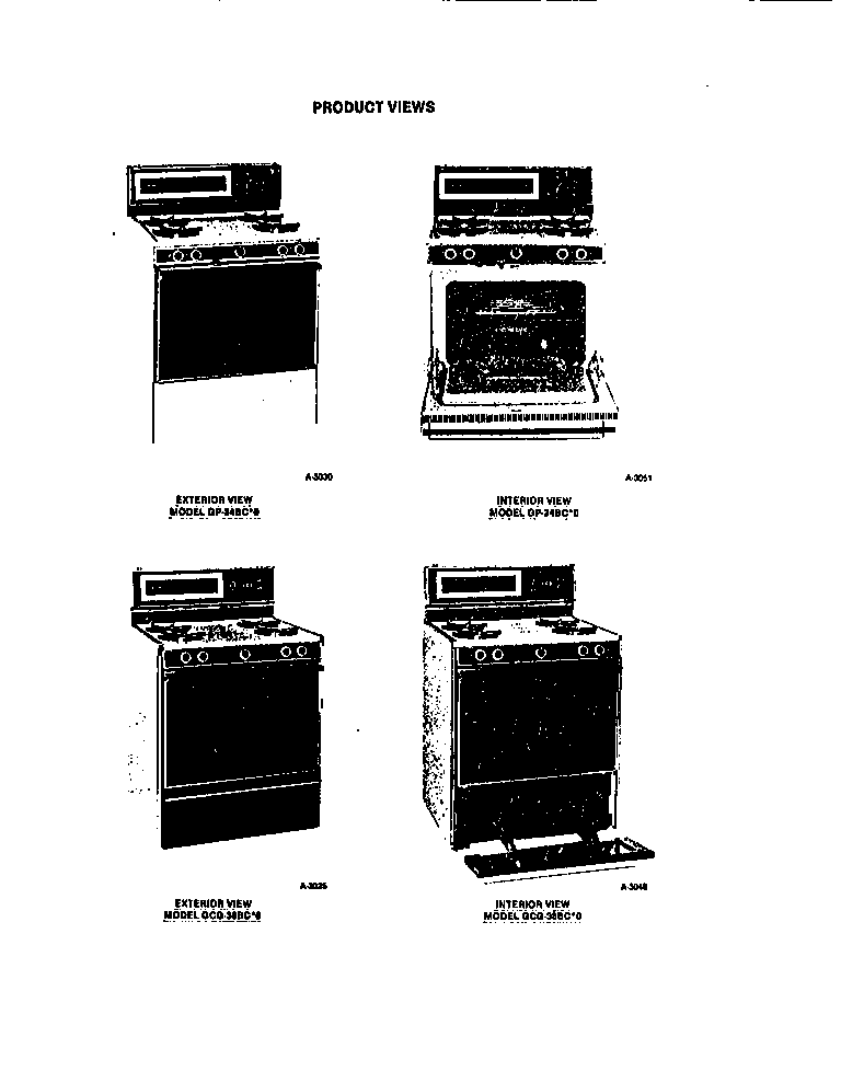 Frigidaire GG26PCL0 product views diagram