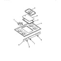 Frigidaire GG32PCW0 cooktop, knobs diagram