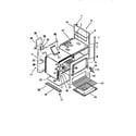 Frigidaire GG32PCW0 interior oven, panels, frame diagram