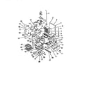 Frigidaire GG32PCW0 interior oven, panels, frame diagram