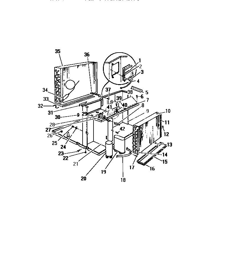Frigidaire A6LECD2 evaporator, condenser ("cc" cabinet models) diagram