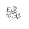 Frigidaire AHW1238D2 evaporator, condenser ("cc" cabinet models) diagram