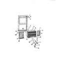 Frigidaire AHW1238D2 cabinet window mounting parts ("cc" cabinet models) diagram