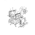 Frigidaire AHW1238D2 evaporator, condenser ("b" cabinet models) diagram