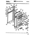 Frigidaire FPCE21TNH1 food & freezer doors diagram