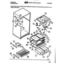 Frigidaire FPCE21TNH1 food compartment, shelves, moulding diagram