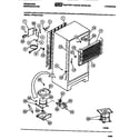 Frigidaire FPCE21TNH1 compressor, condenser, evaporator diagram