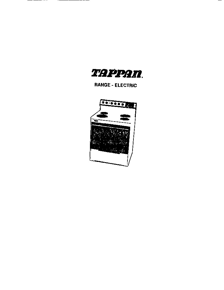 Tappan 31-6758-00-01 cover diagram
