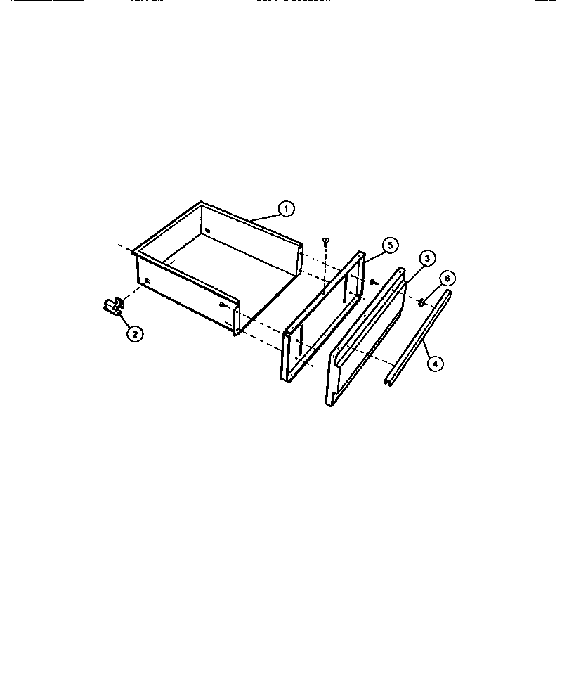 Tappan 31-6758-00-01 utility drawer diagram