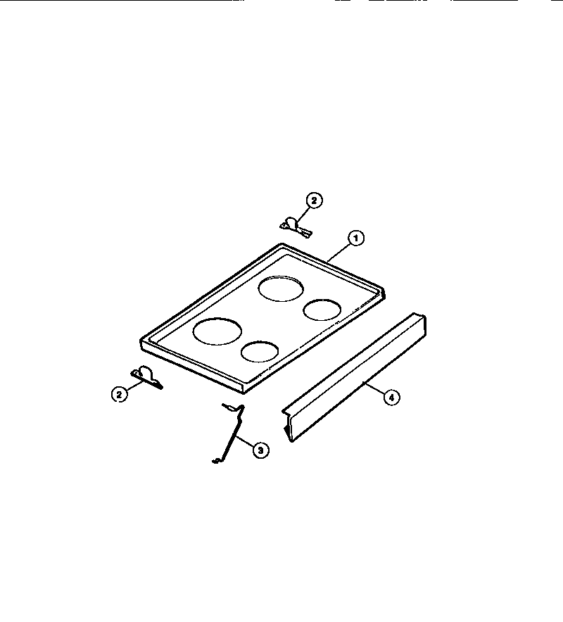 Tappan 73-7857-23-04 main top diagram